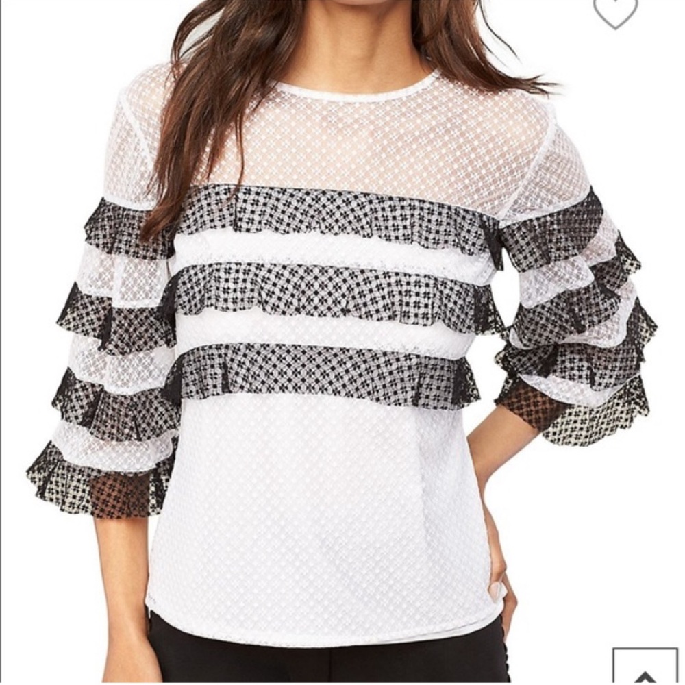 Milly white top, size S, new with tag, with buttons on the side.